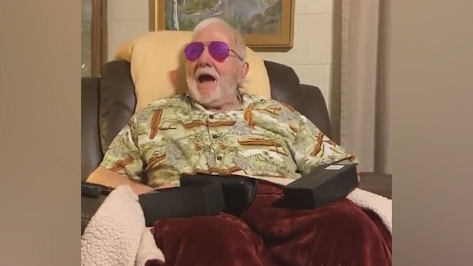 VIDEO: 80-year-old grandfather has the best reaction to his new color-corrective glasses