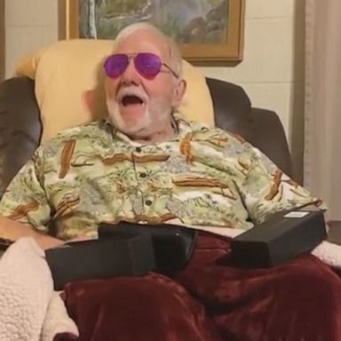 VIDEO: 80-year-old grandfather has the best reaction to his new color-corrective glasses