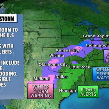 VIDEO: Major New Year's storm to bring ice, snow, possible tornadoes and flash flooding