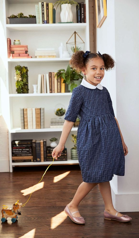 PHOTO: A designer dress like this blue Fendi frock will be available this Spring from Rent the Runway Kids.