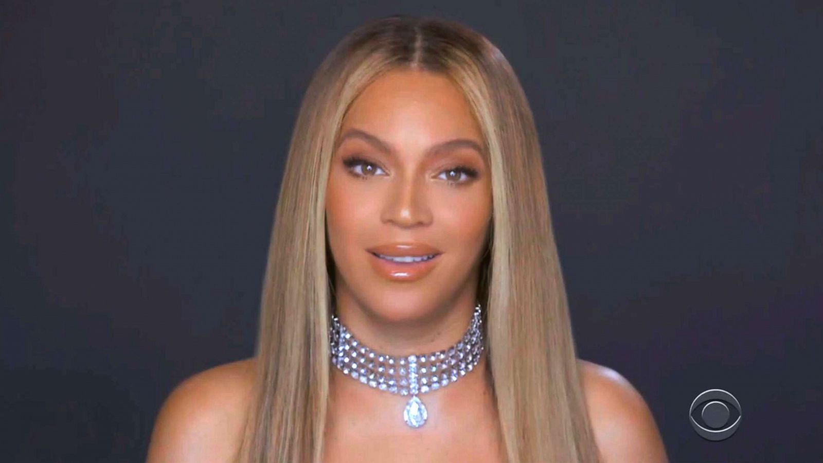 PHOTO: In this video grab issued Sunday, June 28, 2020, by BET, Beyonce accepts the humanitarian award during the BET Awards.