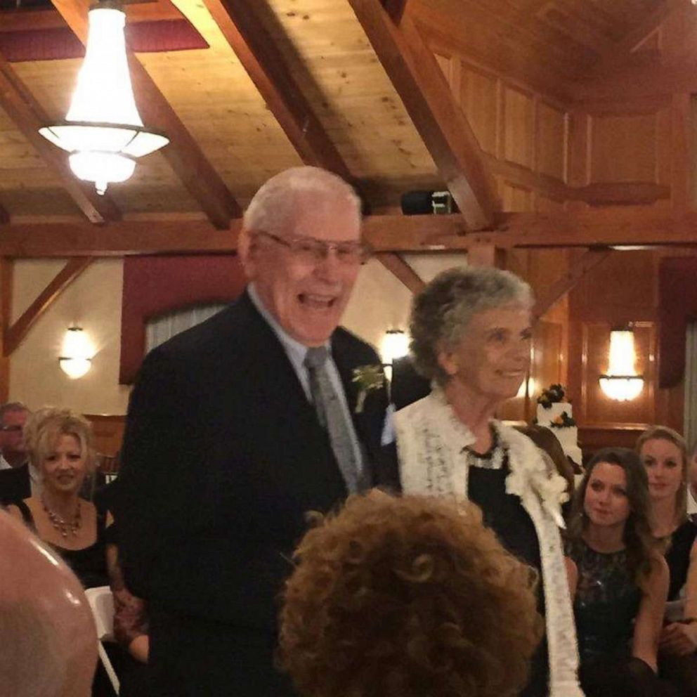 PHOTO: George and Loraine Freedman at their grandson's wedding. 