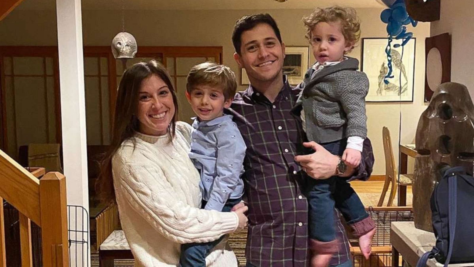 PHOTO: Rachel Simon with her husband and two children.