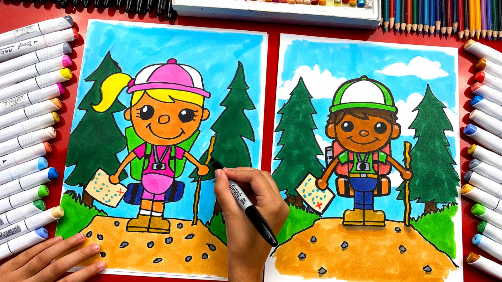 How To Draw A Book And Pencil - Art For Kids Hub 