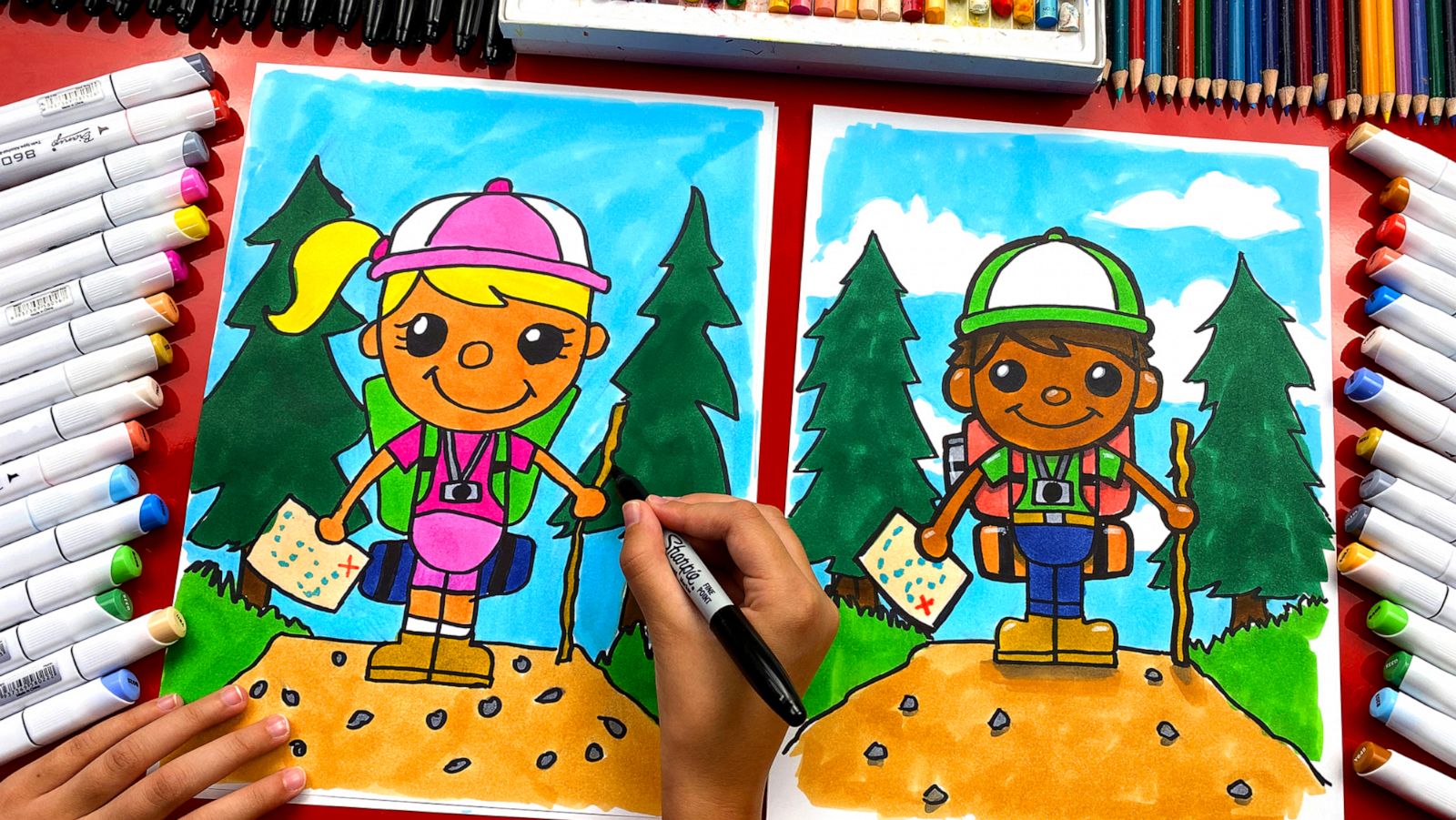 PHOTO: Art for Kids Hub is offering camping themed lessons on Camp YouTube.