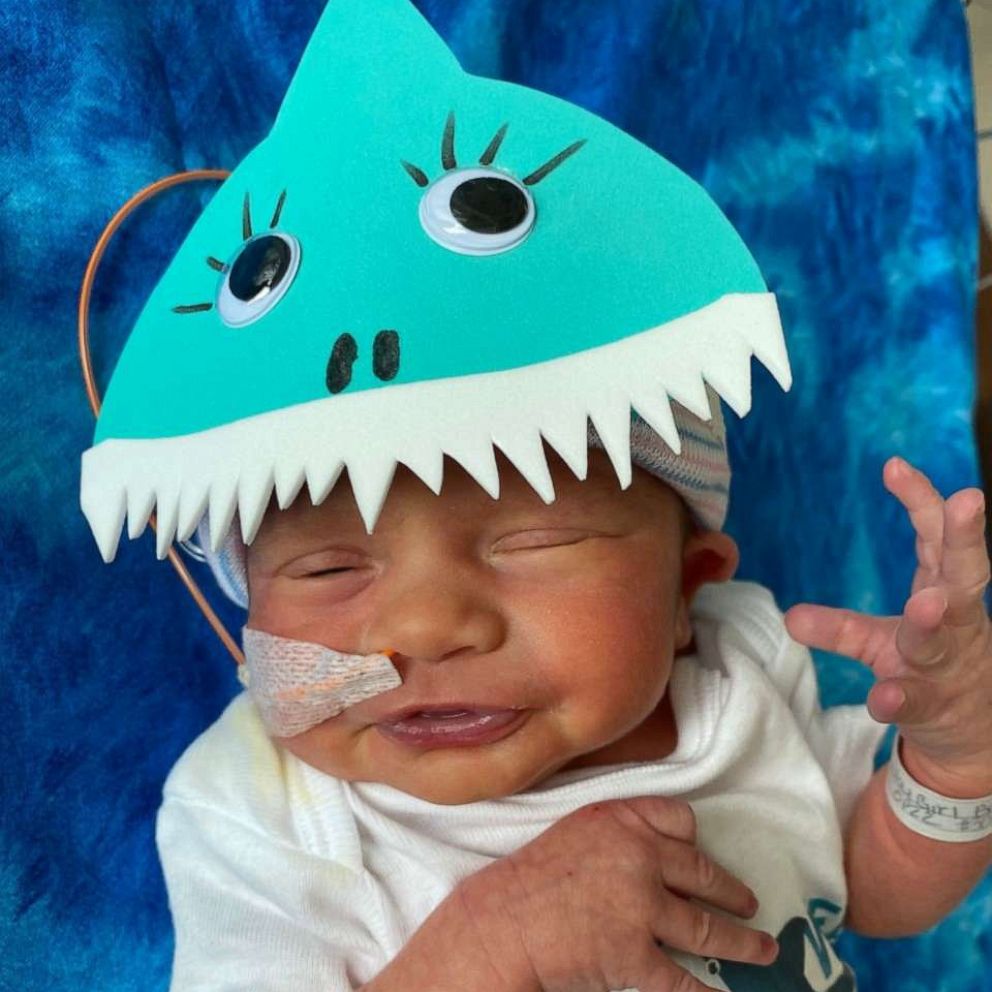 VIDEO: Hospital celebrates newborns with adorable baby shark photoshoot