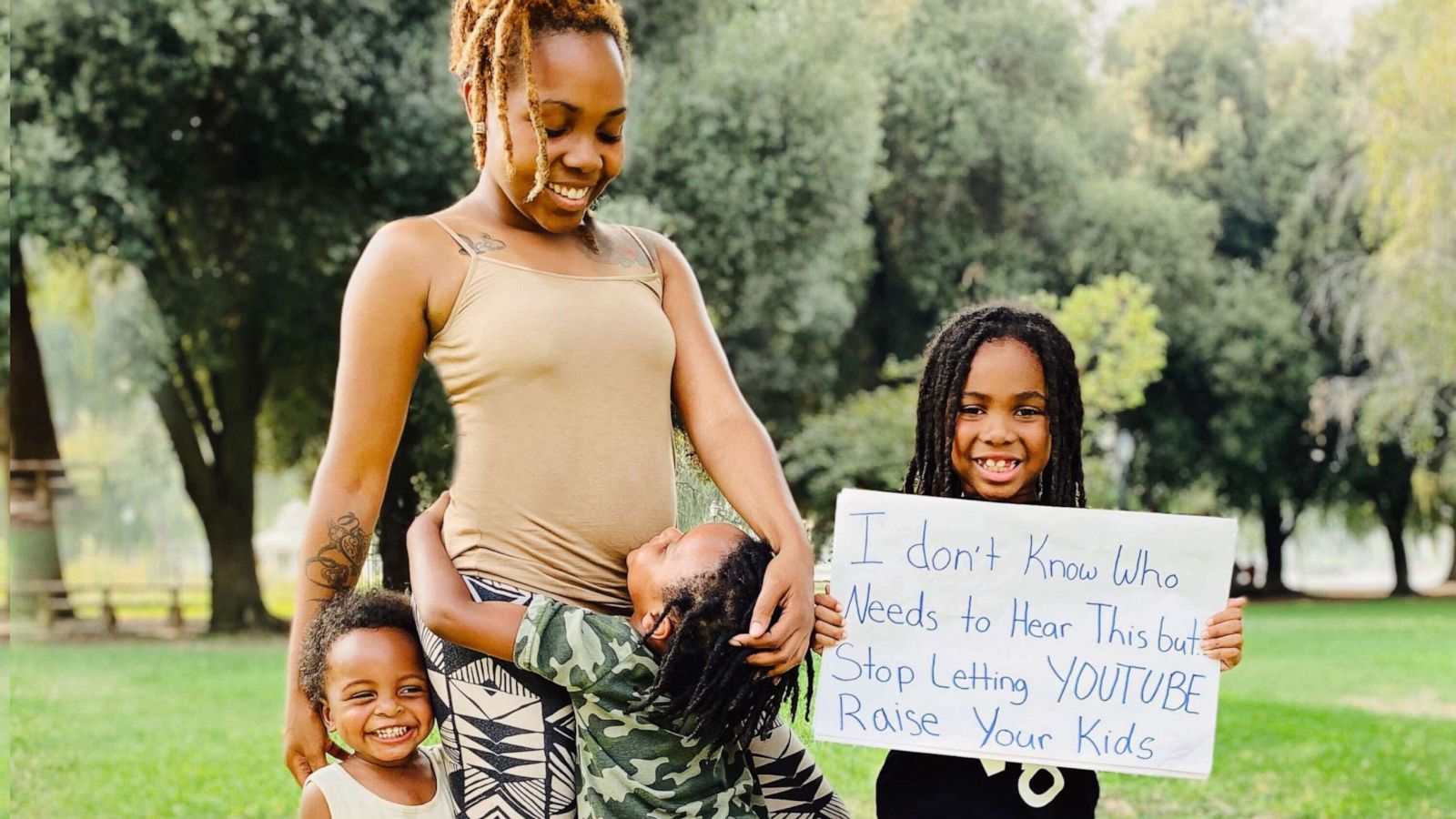 PHOTO: Destiny Bennett and her three children.