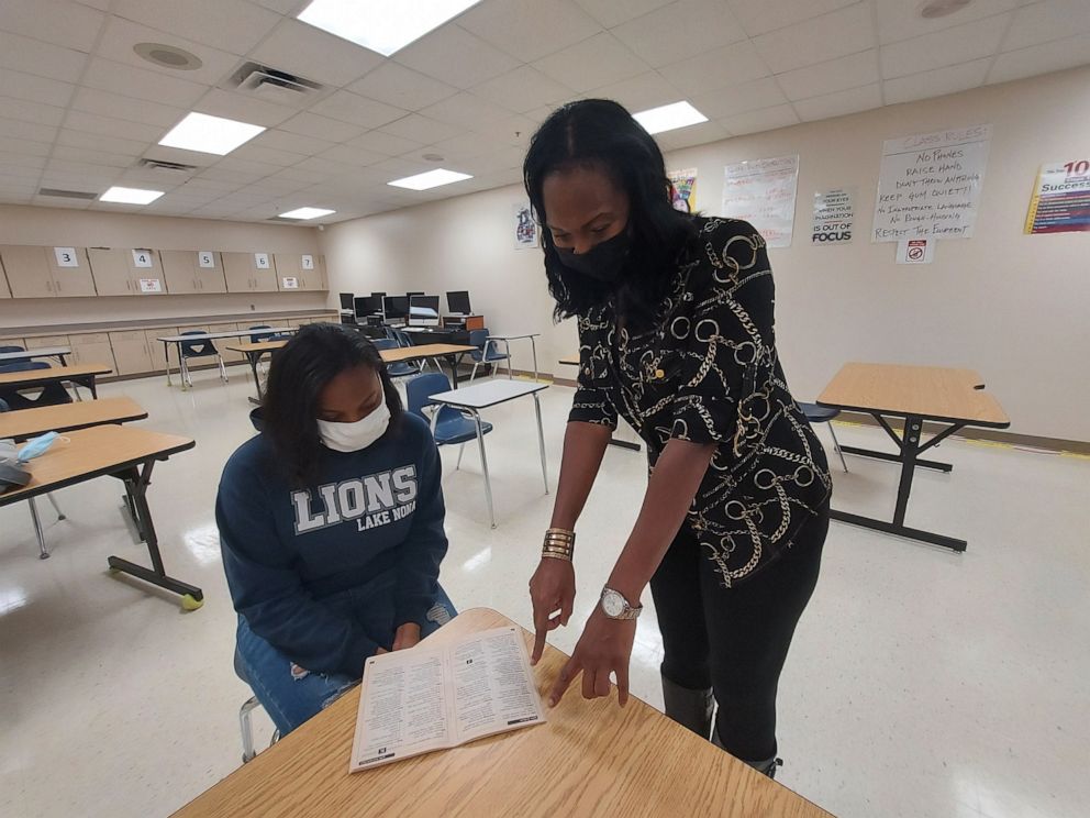 PHOTO: Patrice Pullen is a substitute teacher at her daughter's school. 