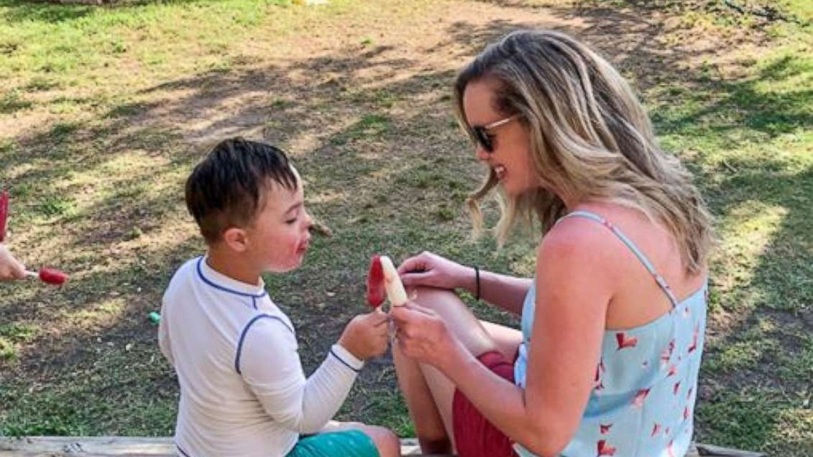 PHOTO: Jillian Benfield and her son.