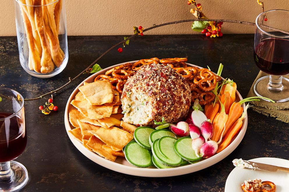 PHOTO: A simple smoked gouda cheese ball to start off a Thanksgiving meal.