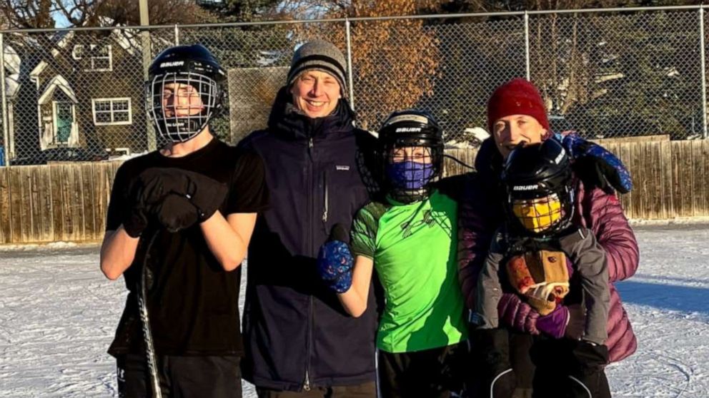 PHOTO: Aaron Genest and his family. 