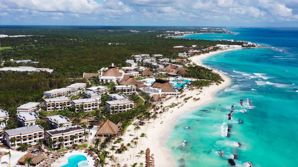 PHOTO: Ariel shot of the beach at Bahia Principe Grand Tulum. 