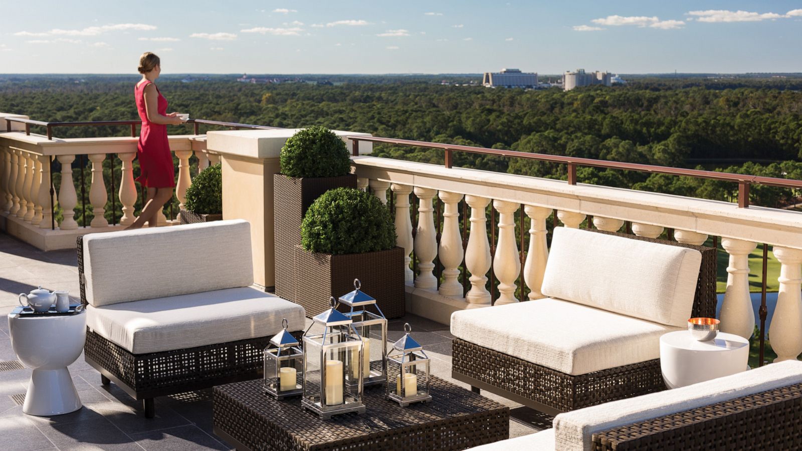 PHOTO: 1,000 square-foot terrace in the Royal Suite at the Four Seasons Resort Orlando at Walt Disney World.