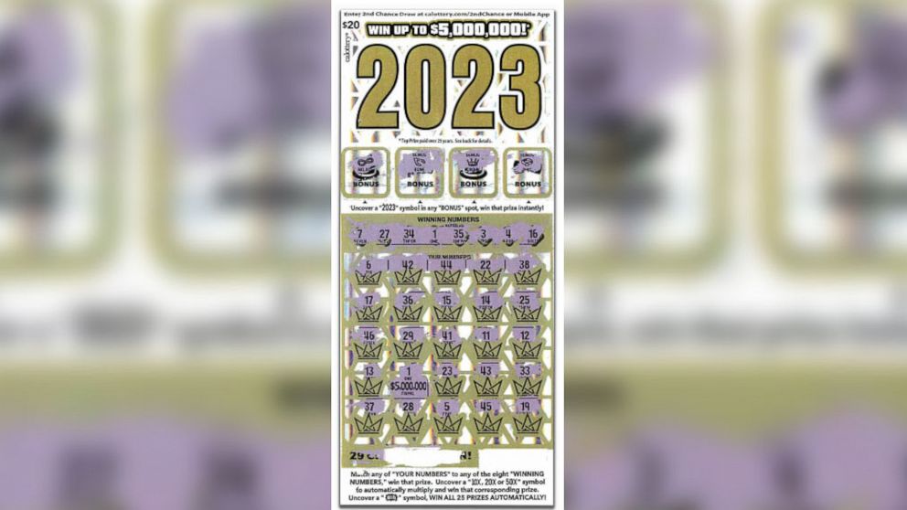 PHOTO: Scratchers player wins $5 million after buying this California Lottery ticket, May 3, 2023.
