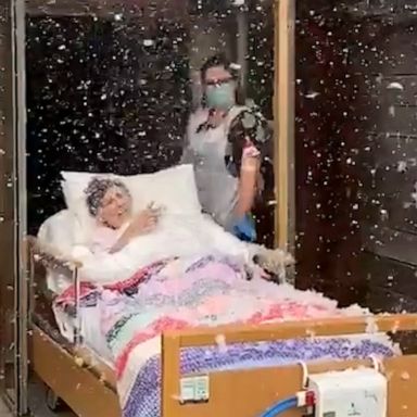 VIDEO: This hospice staff helped a patient see snow again, and we can’t stop smiling 