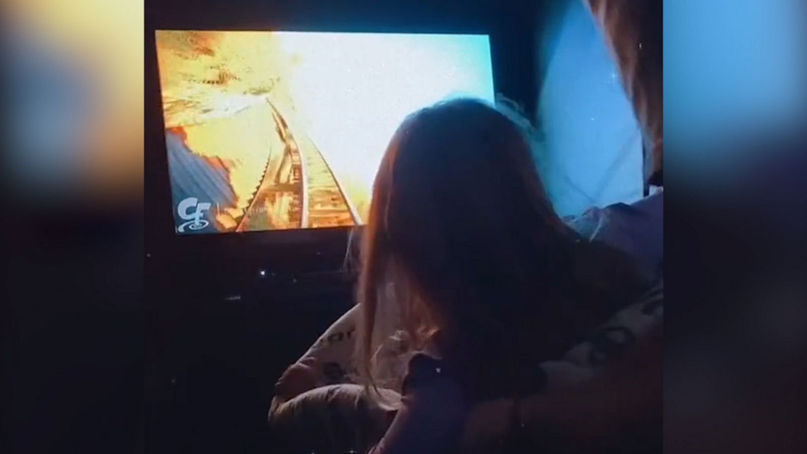 VIDEO: Dad makes kids Disney roller coaster ride at home