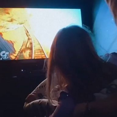 VIDEO: Dad makes kids Disney roller coaster ride at home