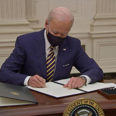 VIDEO: Biden signs 2 more executive orders as another cabinet member makes history