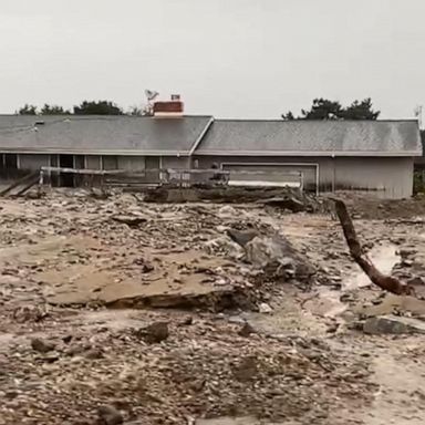 VIDEO: Torrential rain, mudslides and snow pummel West Coast