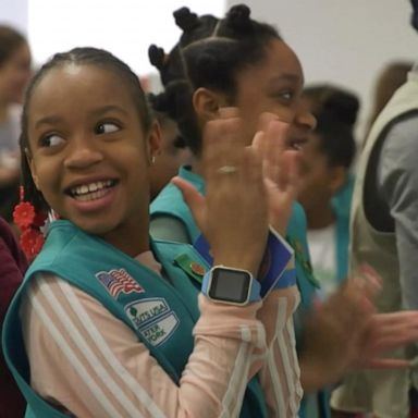 VIDEO: Girl Scout troop serving girls in shelters chases ambitious cookie goal