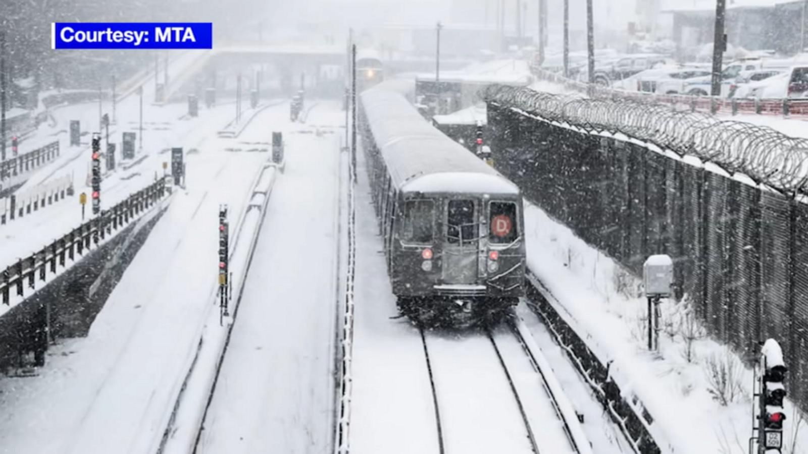 VIDEO: Blizzard conditions cause mass transit shutdowns in Northeast