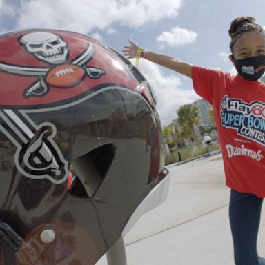 VIDEO: Super Bowl Kid Correspondent checks in during her 1st day