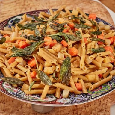 VIDEO: Cooking up delicious plant based pasta with ZENB and chef Alex Guarnaschelli