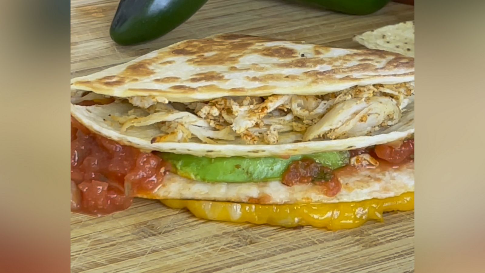 VIDEO: It’s almost like this chicken quesadilla hack was made for your Super Bowl spread!