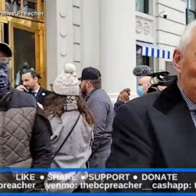 VIDEO: New video shows Roger Stone flanked by men wearing insignia of militia group