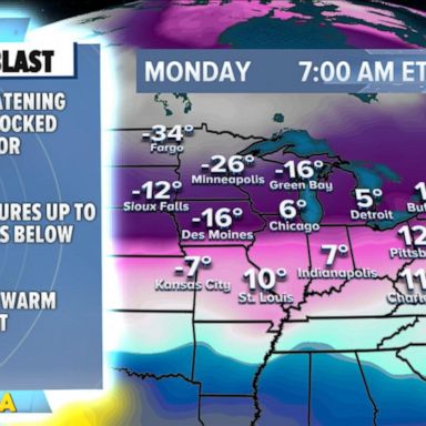 VIDEO: Quick moving snowstorm hits the Northeast as Midwest deals with frigid temperatures