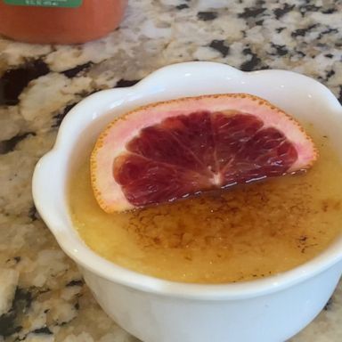 VIDEO: How to make blood orange crème brûlée