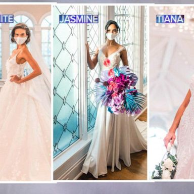 VIDEO: Exclusive 1st look at new gowns from Disney’s Fairy Tale Weddings and Allure Bridals