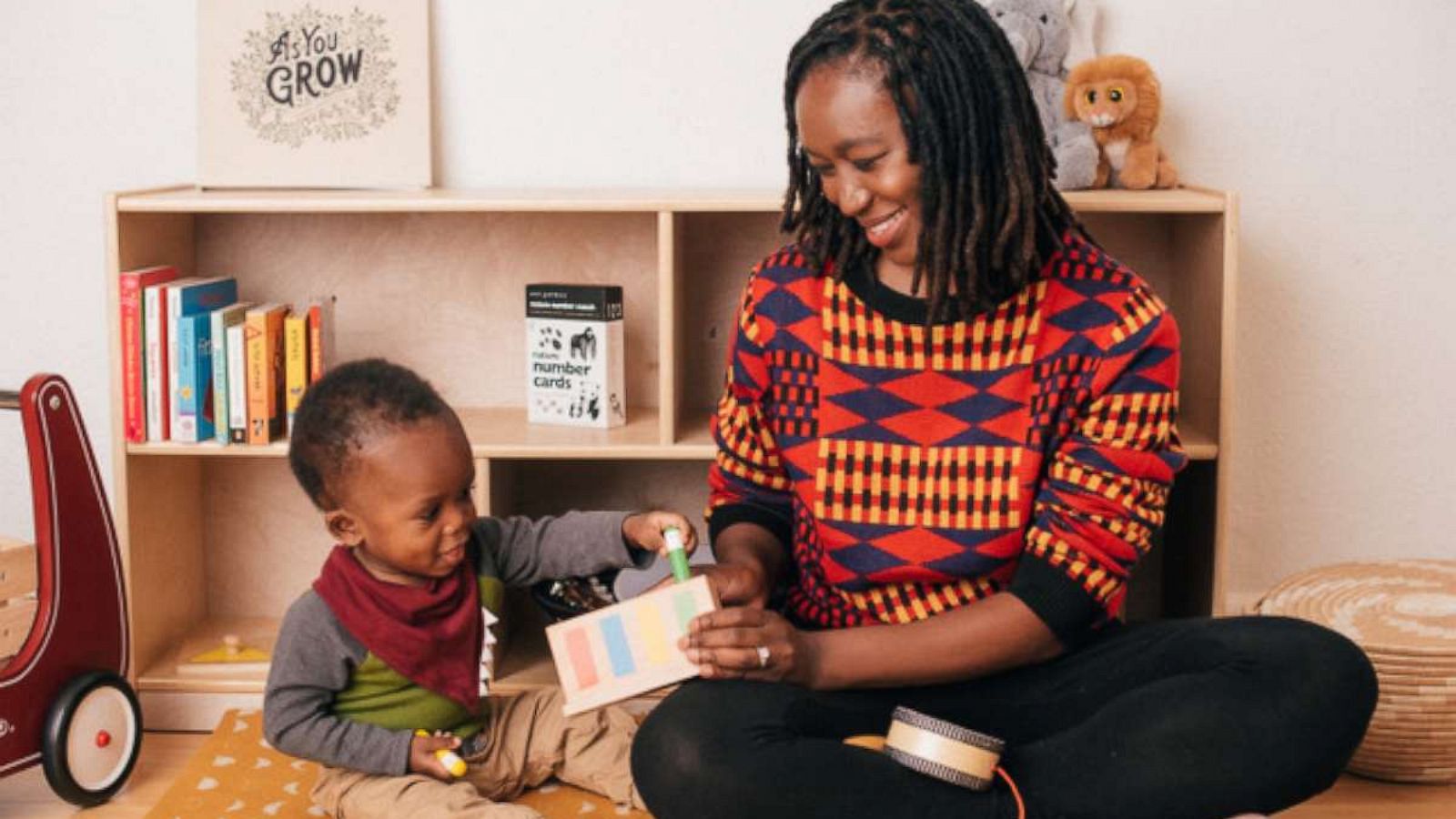 PHOTO: Ade + Ayo founder Temidayo Adedokun and her 2-year-old son.