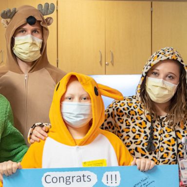 VIDEO: Cancer patient who wears onesies around hospital get a special surprise from staff 