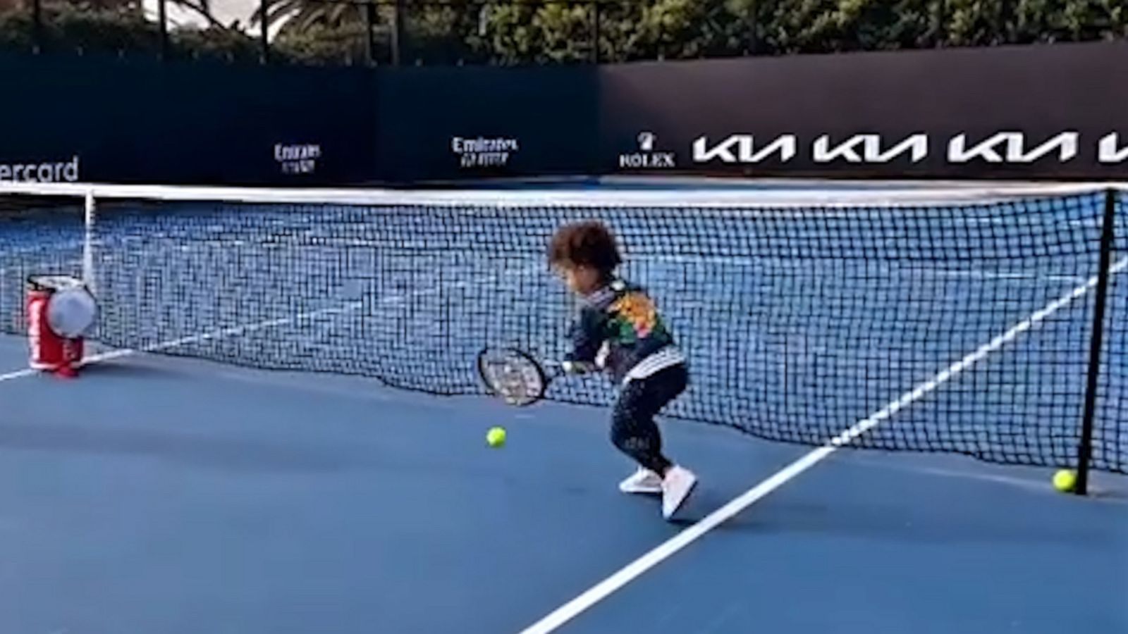 VIDEO: Serena Williams shares adorable video of daughter’s tennis lesson