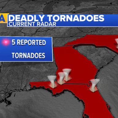 VIDEO: Winter weather causes deadly tornadoes in Southeast