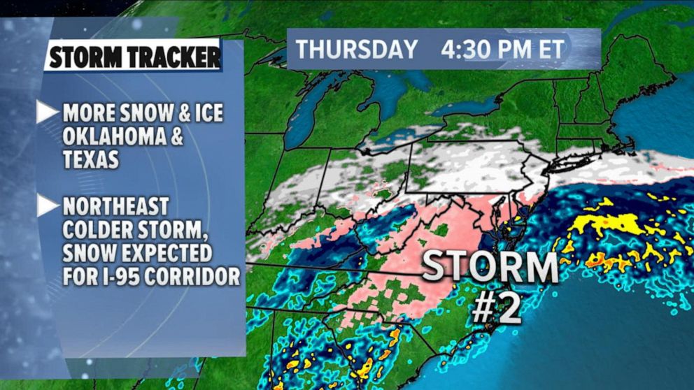 The latest path of winter storms GMA