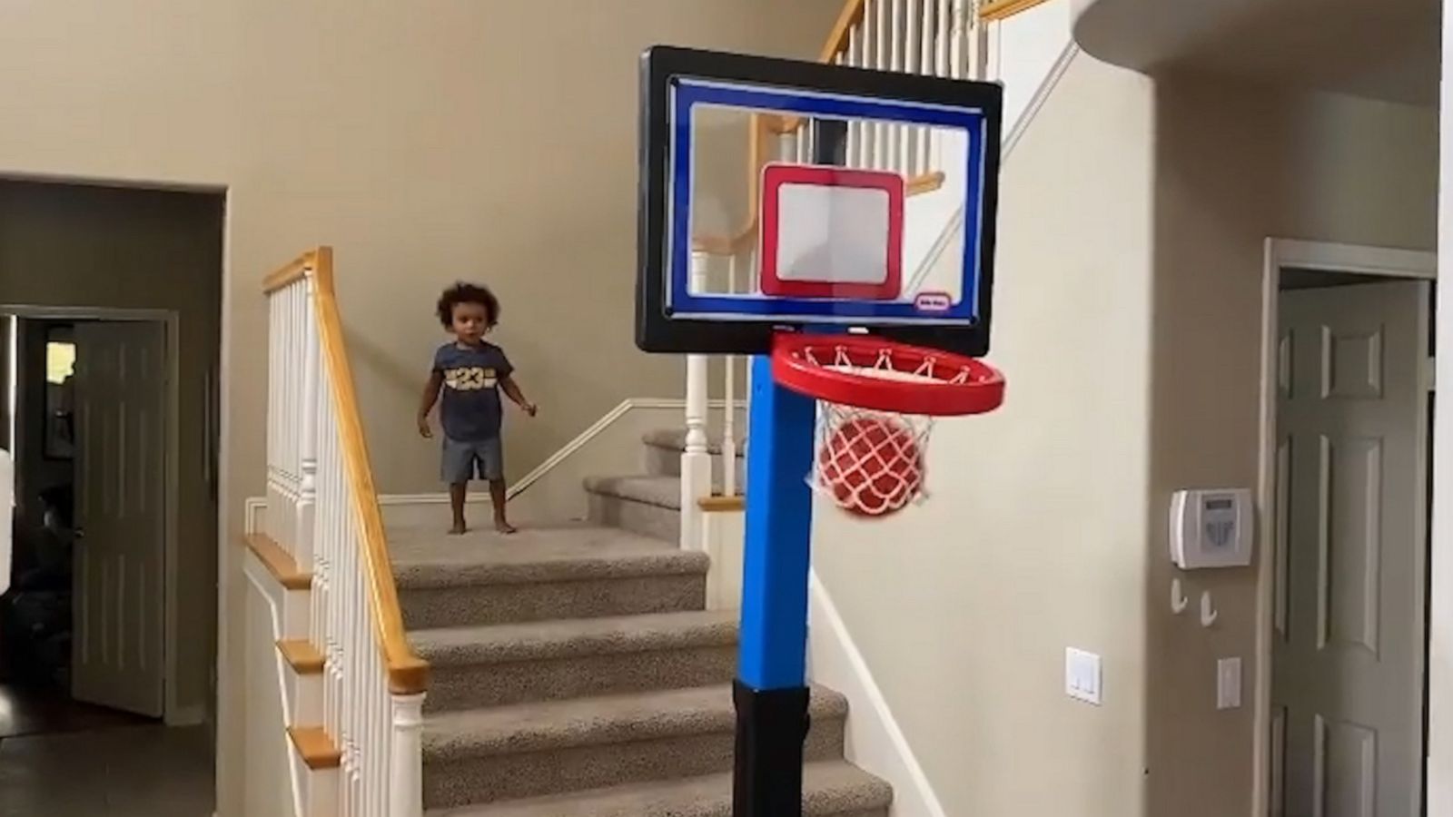 VIDEO: Toddler shows off serious basketball skills