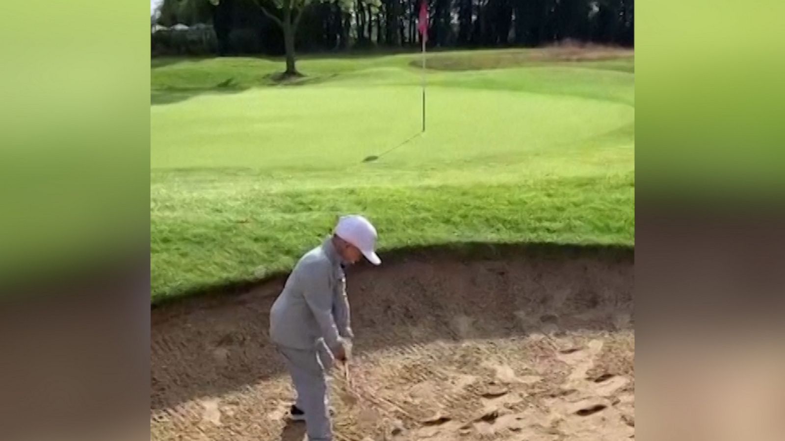 VIDEO: 7-year-old golf genius scores hole-in-one with epic trick shots