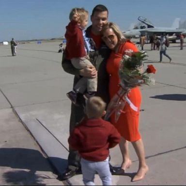 VIDEO: Sailors to be reunited with family after year-long separation