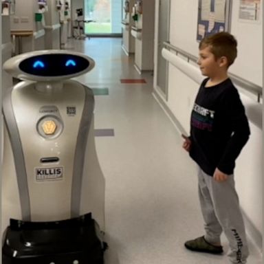 VIDEO: Hospital robot cracks a joke with a young patient 