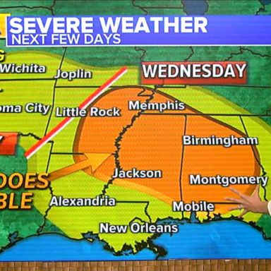 VIDEO: New storm to bring severe weather threat to the South