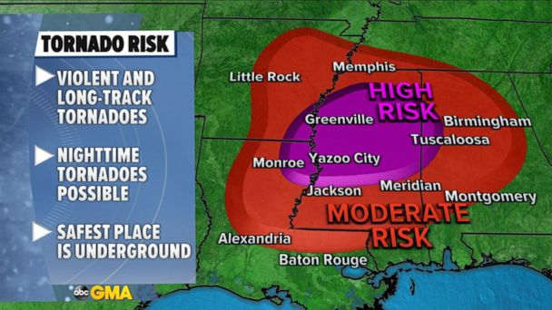 Video Major Tornado Outbreak Possible In The Southern US - ABC News