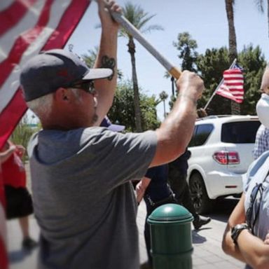 VIDEO: Nurse reflects on standing up to protesters 1 year ago