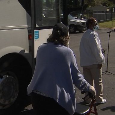 VIDEO: Homebound seniors receive a special ride to vaccine site 