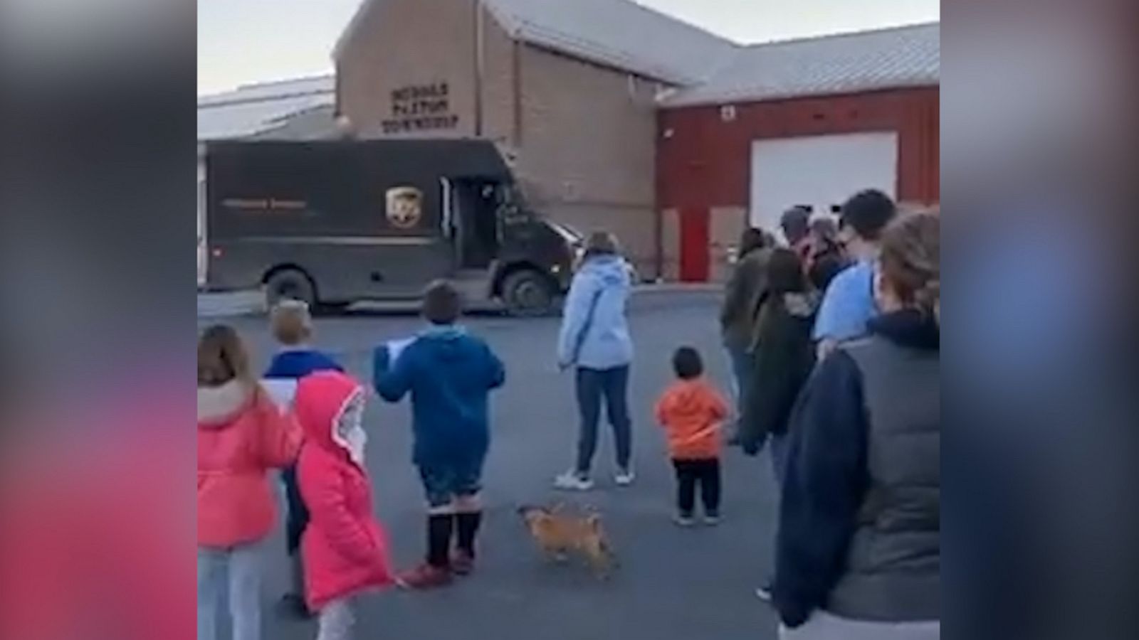 VIDEO: Community thanks UPS driver with surprise party