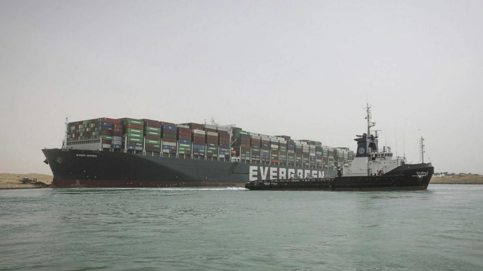 Massive cargo ship blocks world trade at Suez Canal - Good Morning America