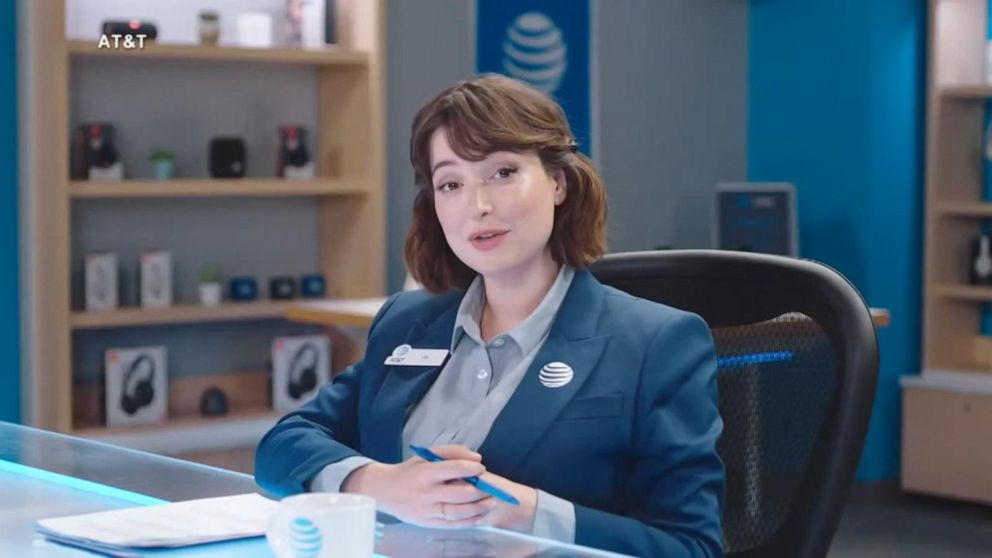 AT&T commercial actress, online harassment, safety, Milana Vayntrub...