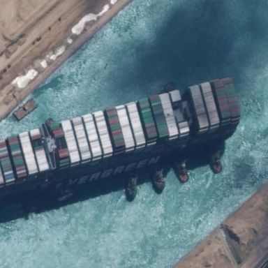 VIDEO: Massive cargo ship stuck in Suez Canal set free