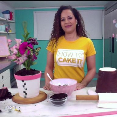 VIDEO: How to make Yolanda Gampp’s Easter flower pot cake